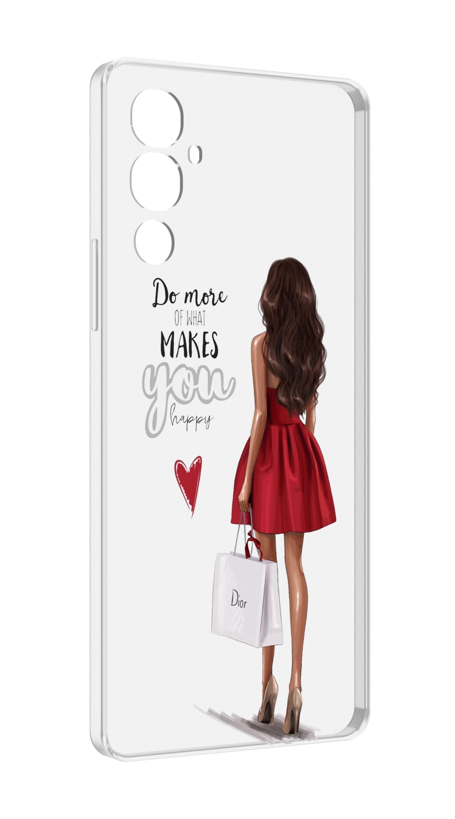 

Чехол MyPads Маленькие-радости женский для Tecno Pova 4, Прозрачный, Tocco