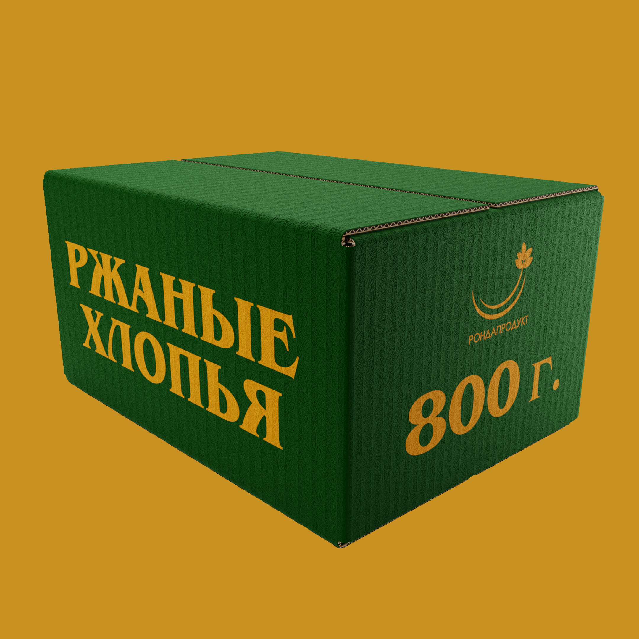 Ржаные хлопья Рондапродукт не требующие варки, 0,8 кг