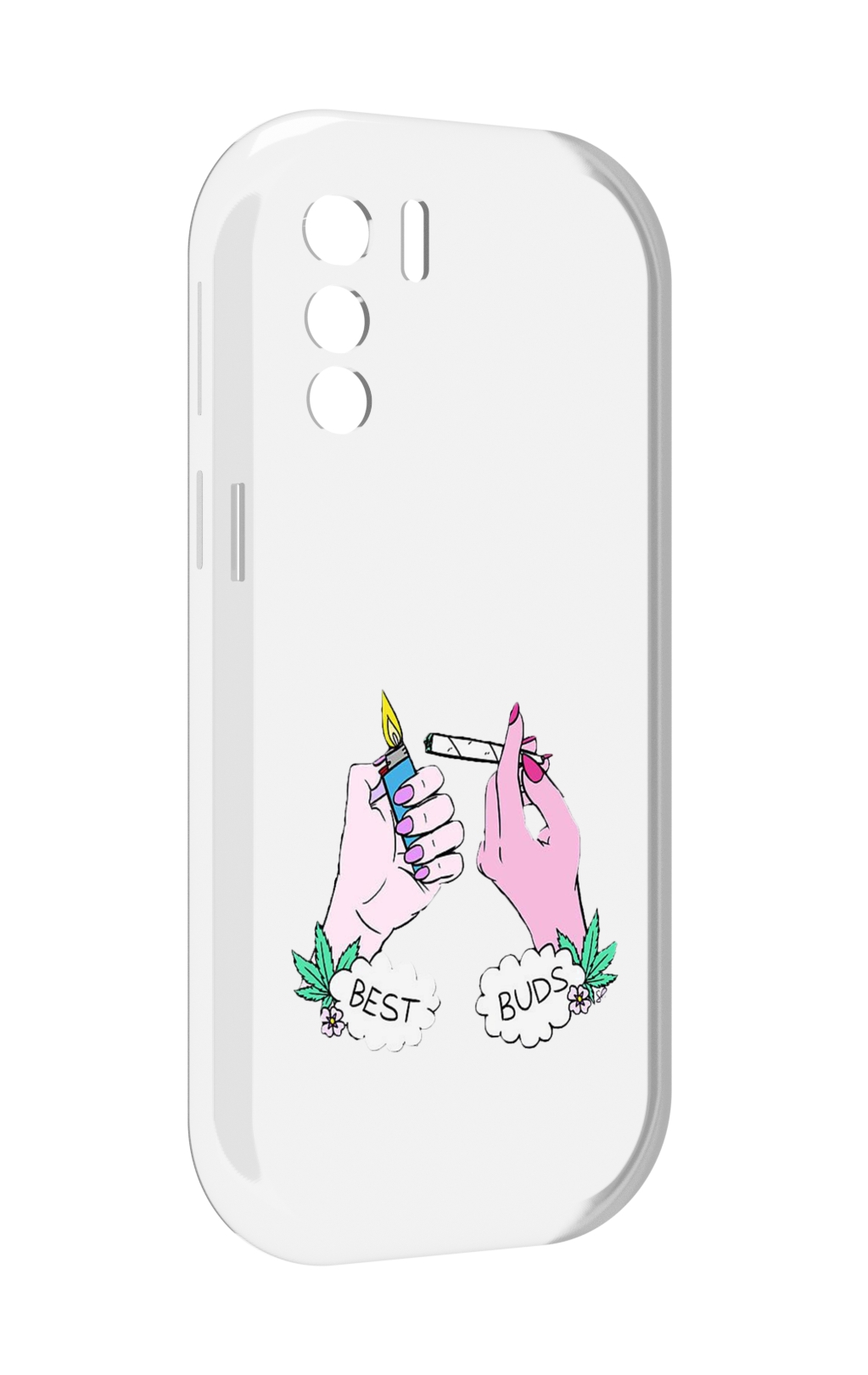 

Чехол MyPads плохие руки женский для UleFone Note 13P, Прозрачный, Tocco