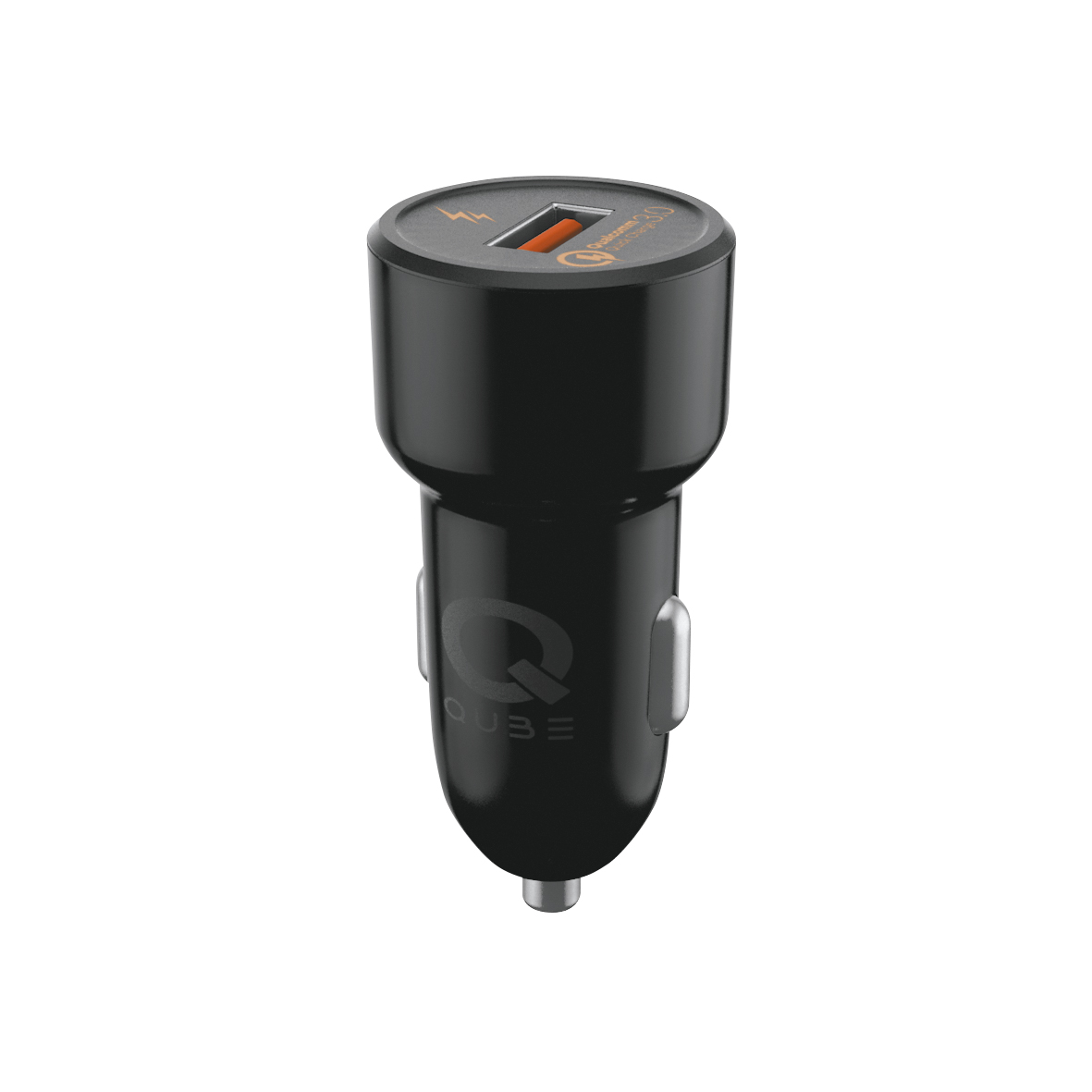 фото Автомобильное зарядное устройство qub qc2quick30blk (2usb, 2.4a + quick charge 3.0 черный)