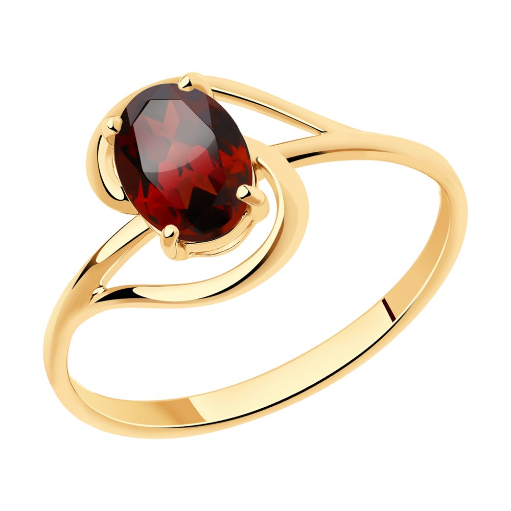 

Кольцо из красного золота р. , Diamant 51-310-00984-2, гранат, 51-310-00984-2