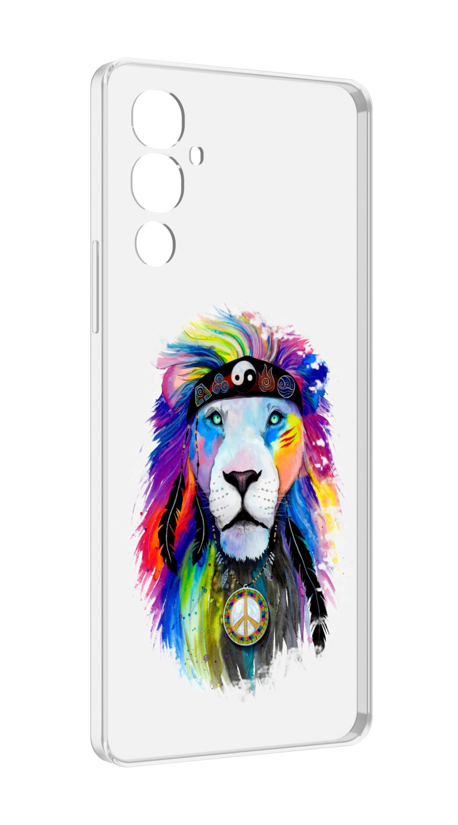 

Чехол MyPads Лев 3 для Tecno Pova 4, Прозрачный, Tocco