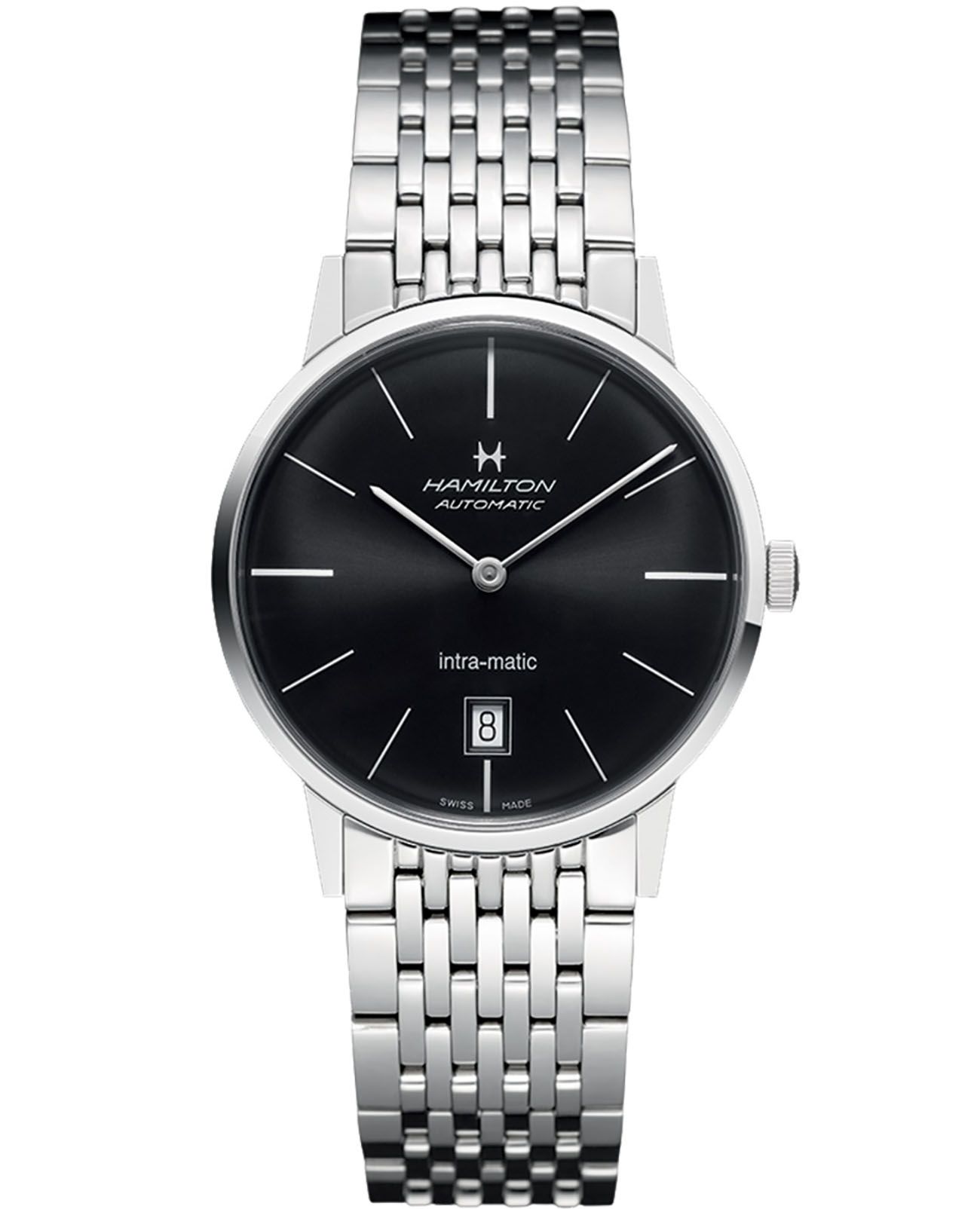 

Наручные часы мужские Hamilton H38455131 серебристые, H38455131