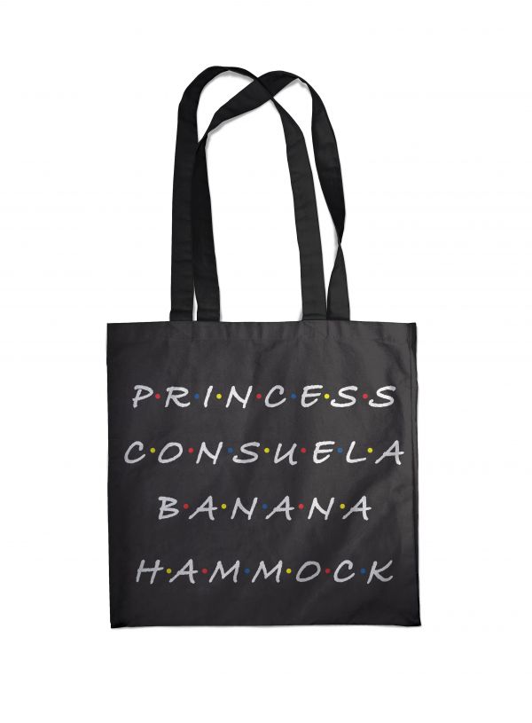 фото Сумка. friends. princess consuela banana-hammock (черная, 38х43 см, длина ручек 58 см) эксмо