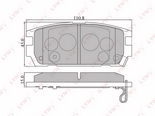 

Тормозные колодки LYNXauto дисковые BD3606