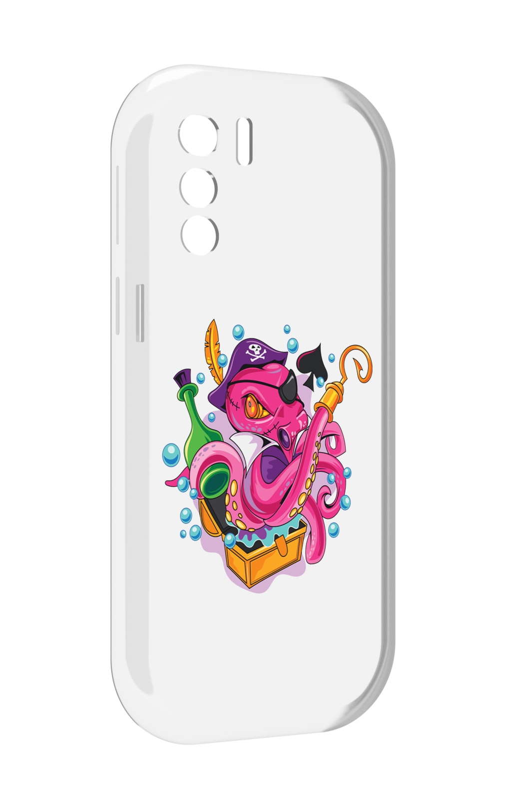 

Чехол MyPads осьминог пират детский для UleFone Note 13P, Прозрачный, Tocco