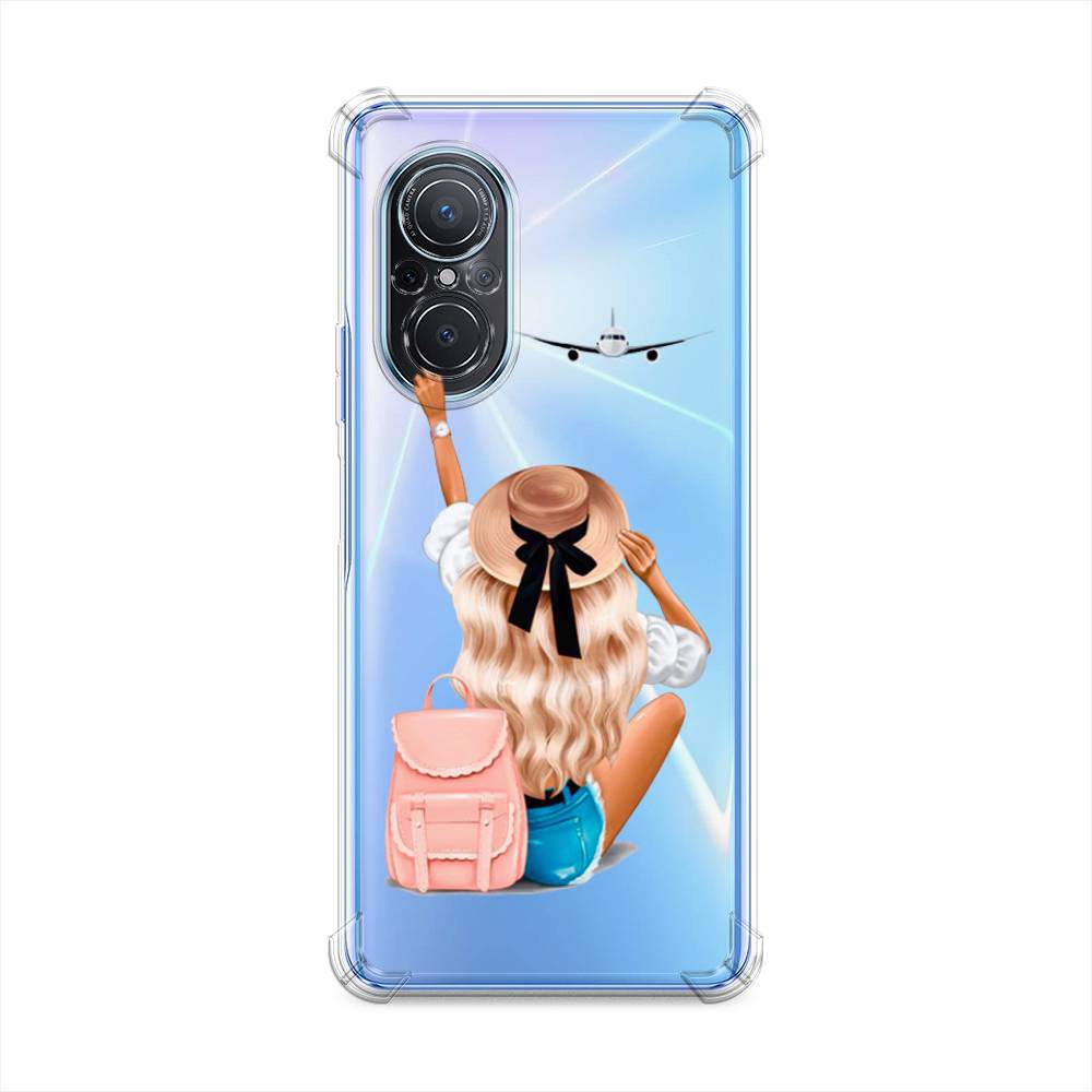 

Чехол Awog на Huawei Nova 9 SE "Автостопом самолетом", Бежевый;розовый;голубой, 6107251-1