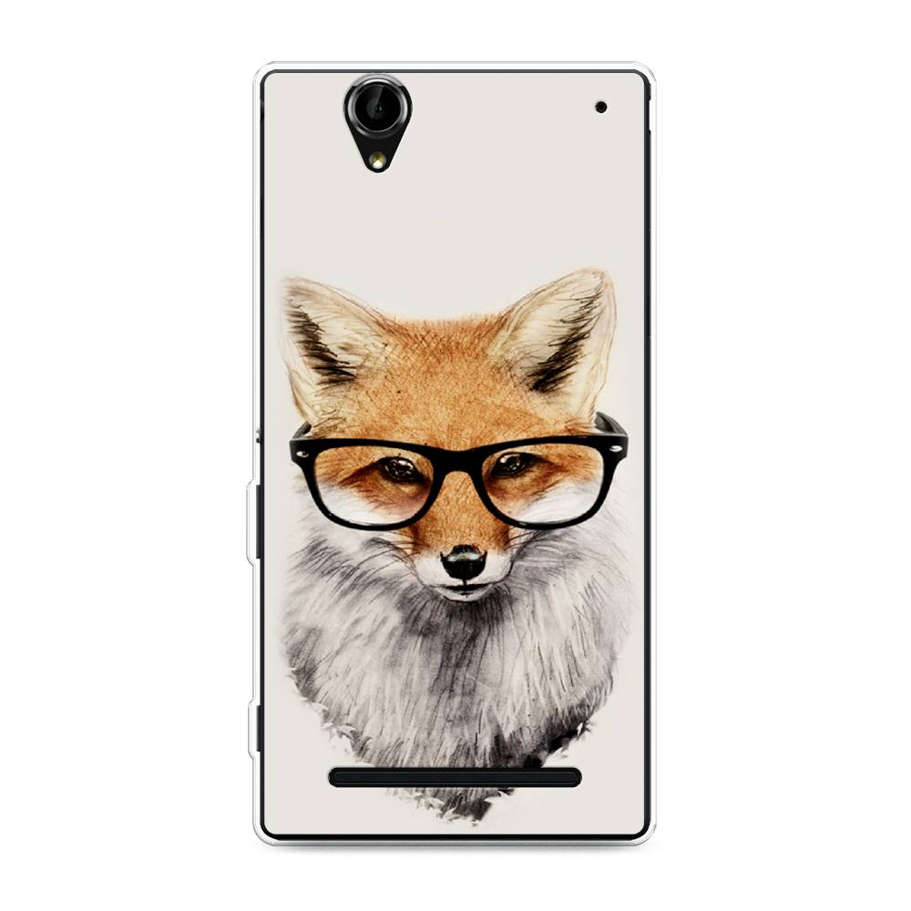 

Чехол Awog на Sony Xperia T2 Ultra "Лиса в очках", Разноцветный, 50950-10