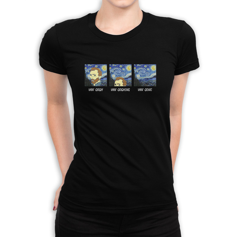 фото Футболка женская dream shirts van gogh van gone черная 3xl