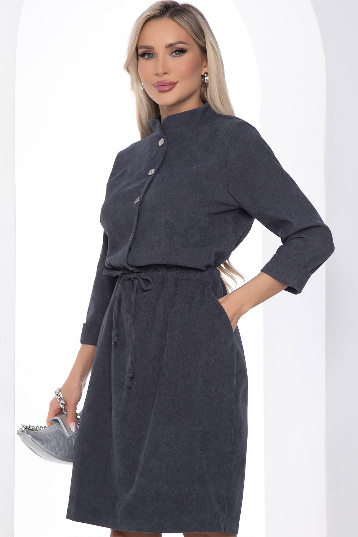 

Платье женское LT Collection Сафари серое 52 RU, Серый, Сафари