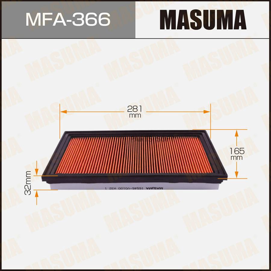 

Фильтр воздушный MASUMA mfa366