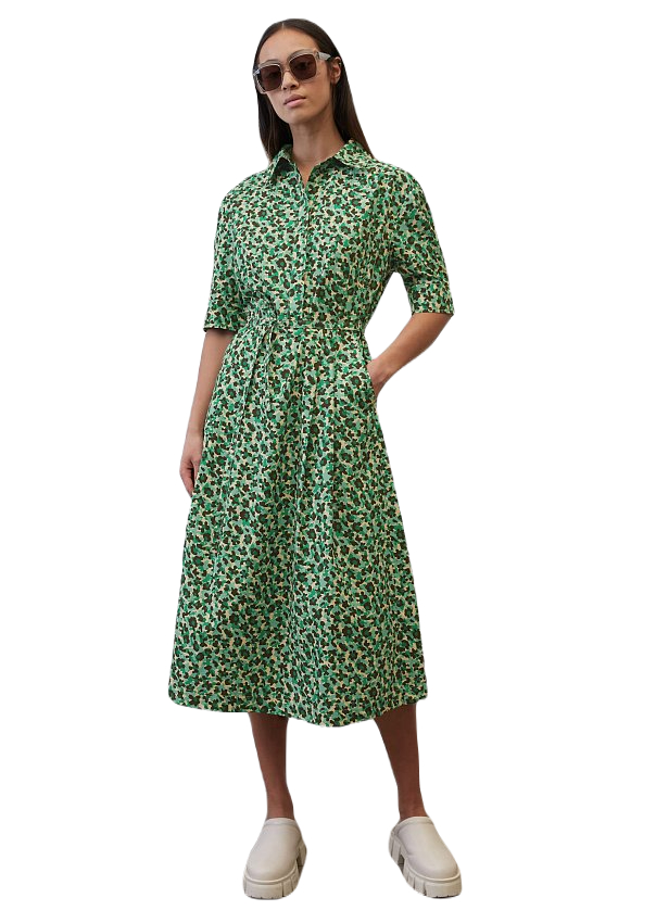 Платье Marc O’Polo женское, 303118221185, размер 36, зелёное