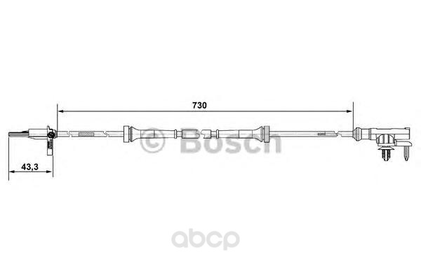 

Датчик автомобильный BOSCH 0265007637