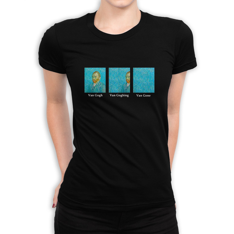 

Футболка женская Dream Shirts Ван Гог Ушел черная XS, Черный, Ван Гог Ушел