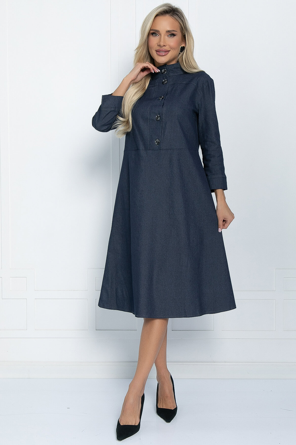 

Платье женское LT Collection Джилли синее 52 RU, Синий, Джилли