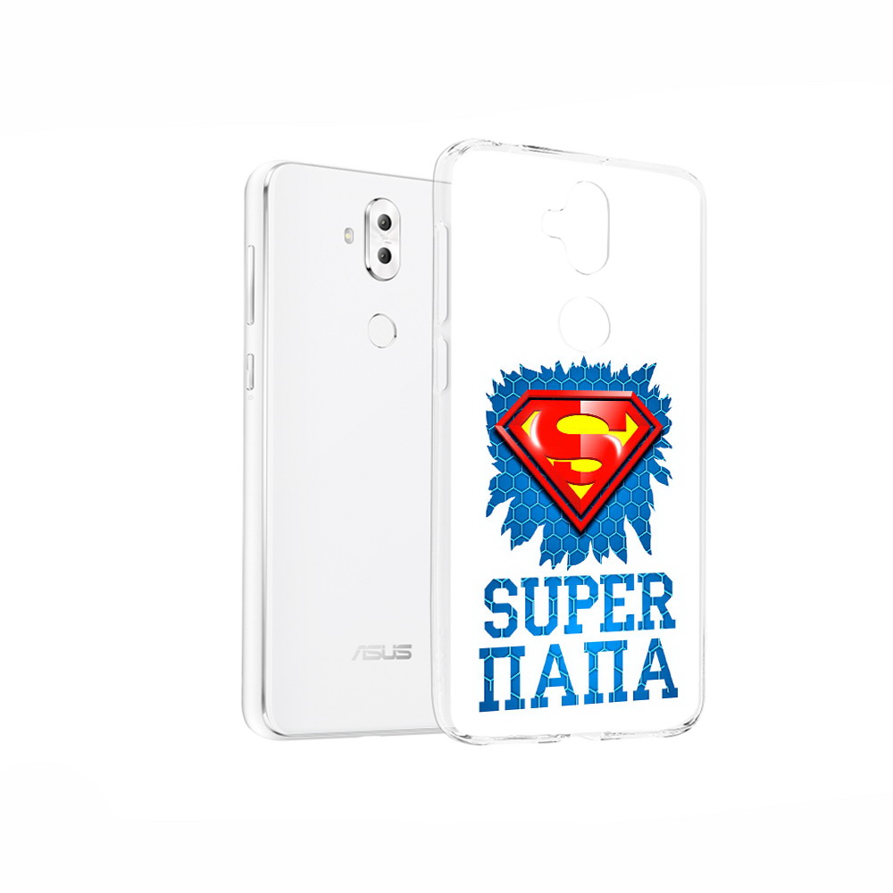 

Чехол MyPads Tocco для Asus ZenFone 5 Lite (ZC600KL) Супер Папа, Прозрачный, Tocco