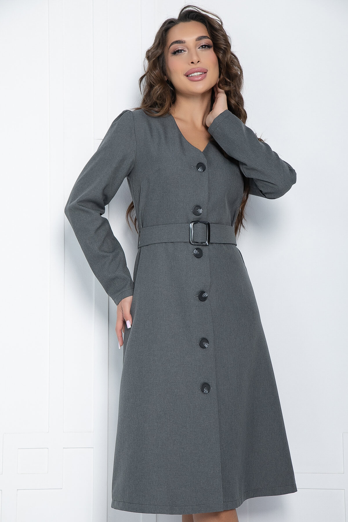 

Платье женское LT Collection Мирина серое 48 RU, Серый, Мирина