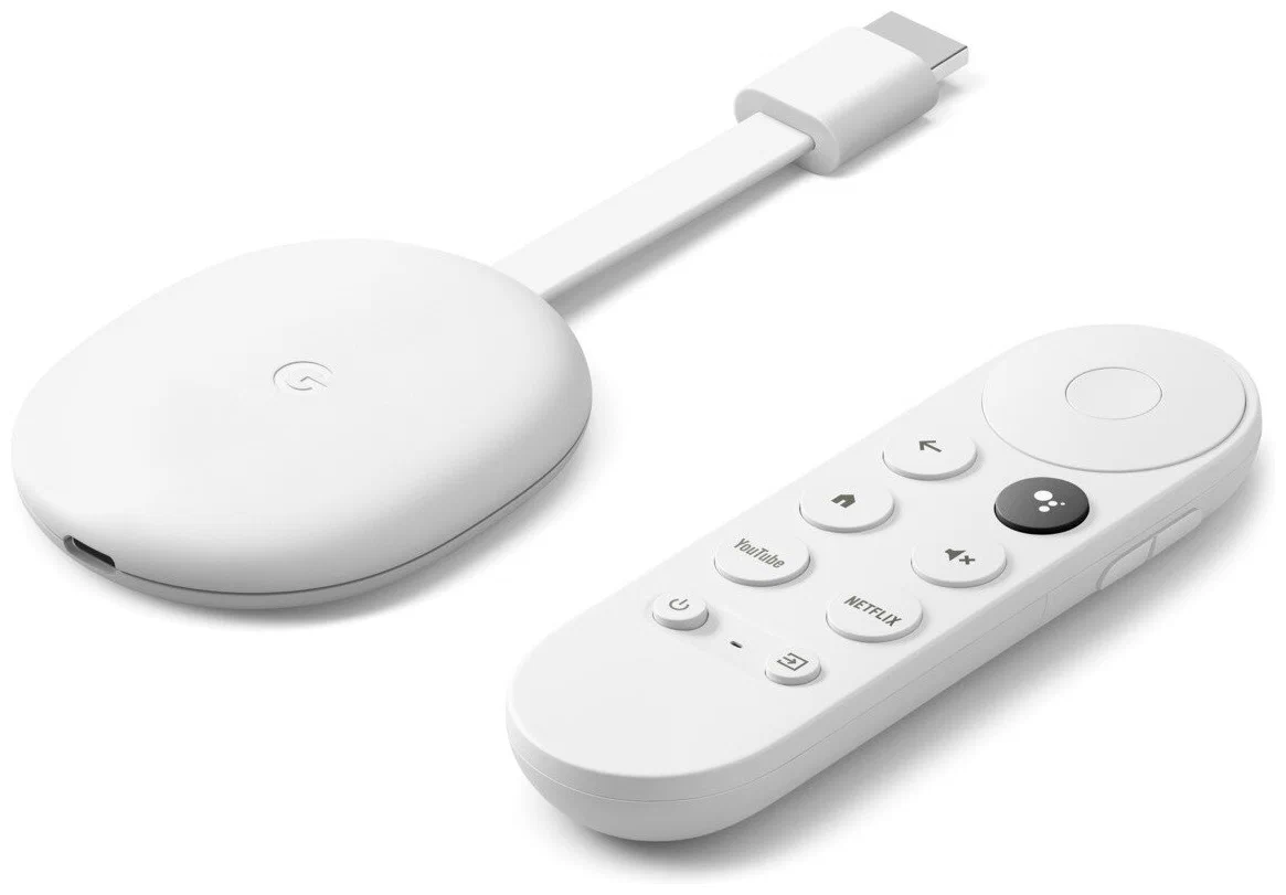 Смарт-приставка Google Chromecast с Google TV HD / белый