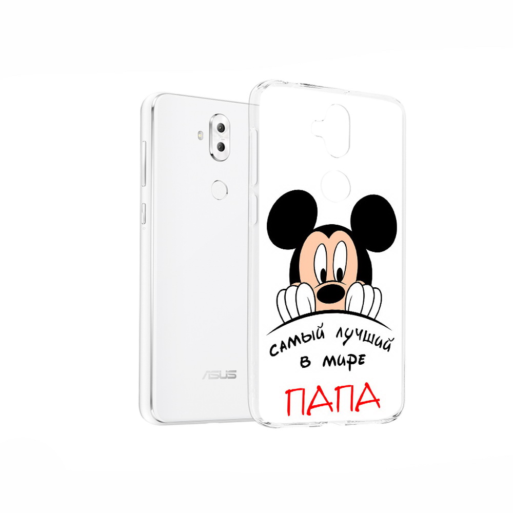 Чехол MyPads Tocco для Asus ZenFone 5 Lite (ZC600KL) Самай лучший папа Микки Маус