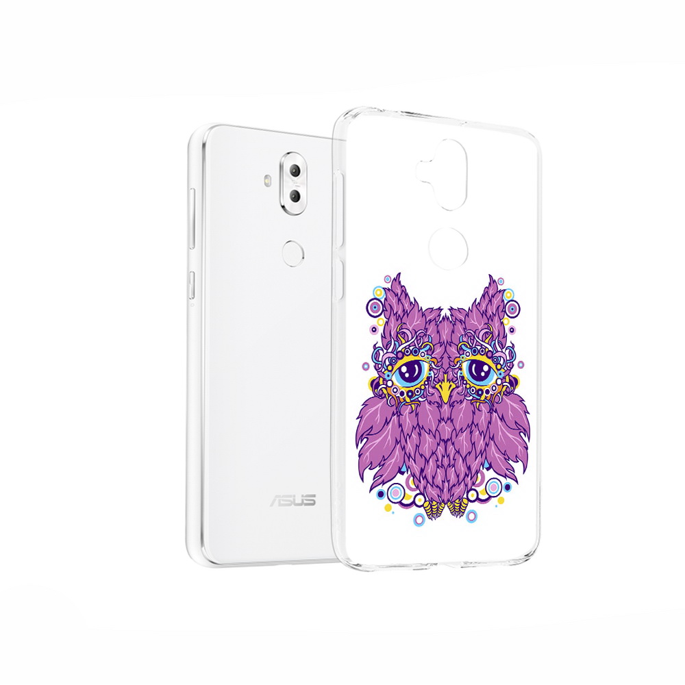 

Чехол MyPads Tocco для Asus ZenFone 5 Lite (ZC600KL) Розовая сова, Прозрачный, Tocco