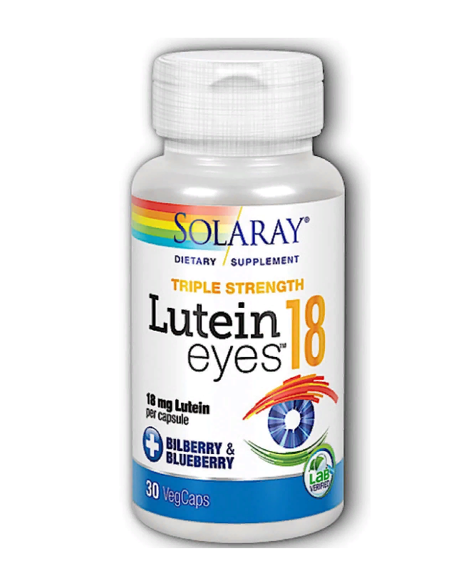 фото Витамины и минералы для спортсменов solaray lutein eyes 18 triple strength (лютеин для гла