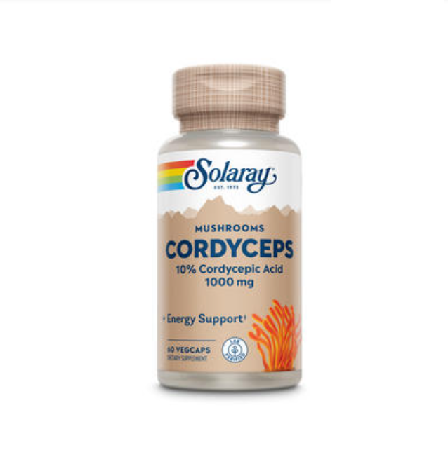 фото Витамины и минералы для спортсменов solaray cordyceps mushroom organically grown (экстракт solgar