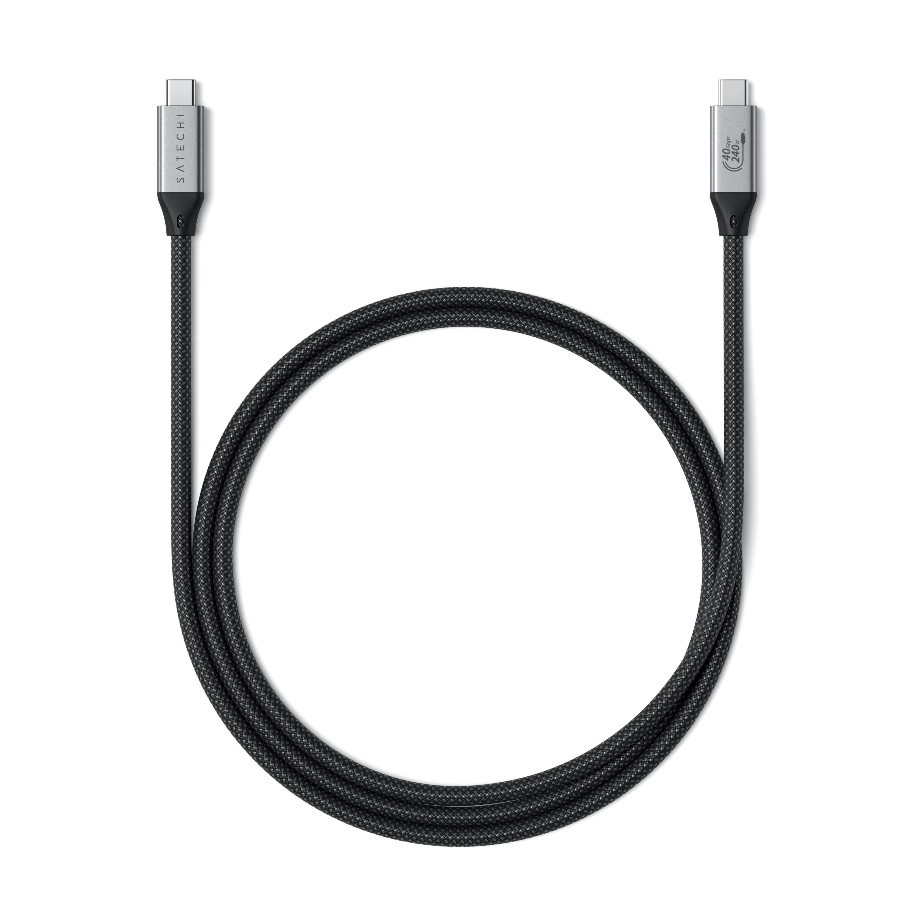 Кабель USB Type-C-USB Type-C Satechi USB4 Pro Cable 1.2м серый