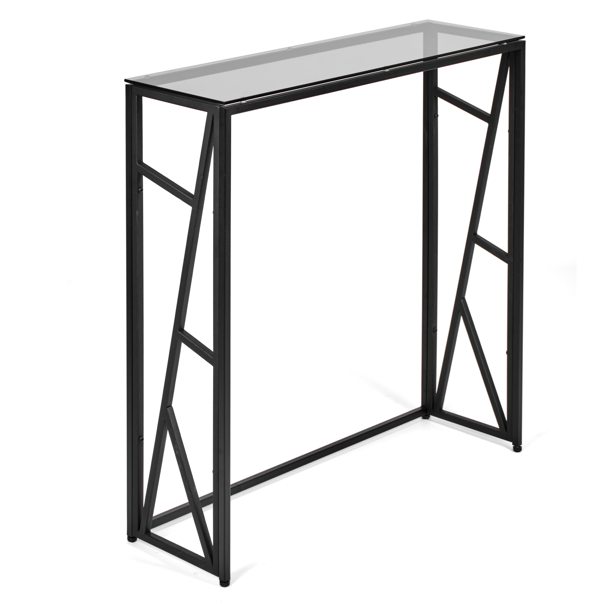 Консольный стол 1104-CB grey черный муар AllConsoles 80x25x80