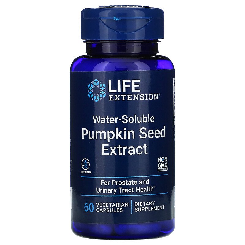 Витамины и минералы для спортсменов Life Extension Water-Soluble Pumpkin Seed Extract (вод