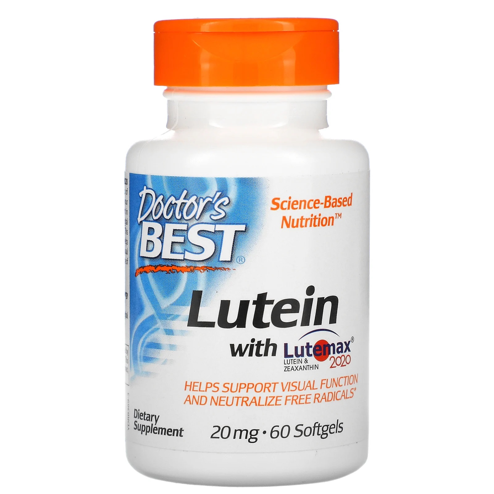 Лютеин с Lutemax Doctor's Best Lutein with Lutemax 20 мг капсулы 60 шт