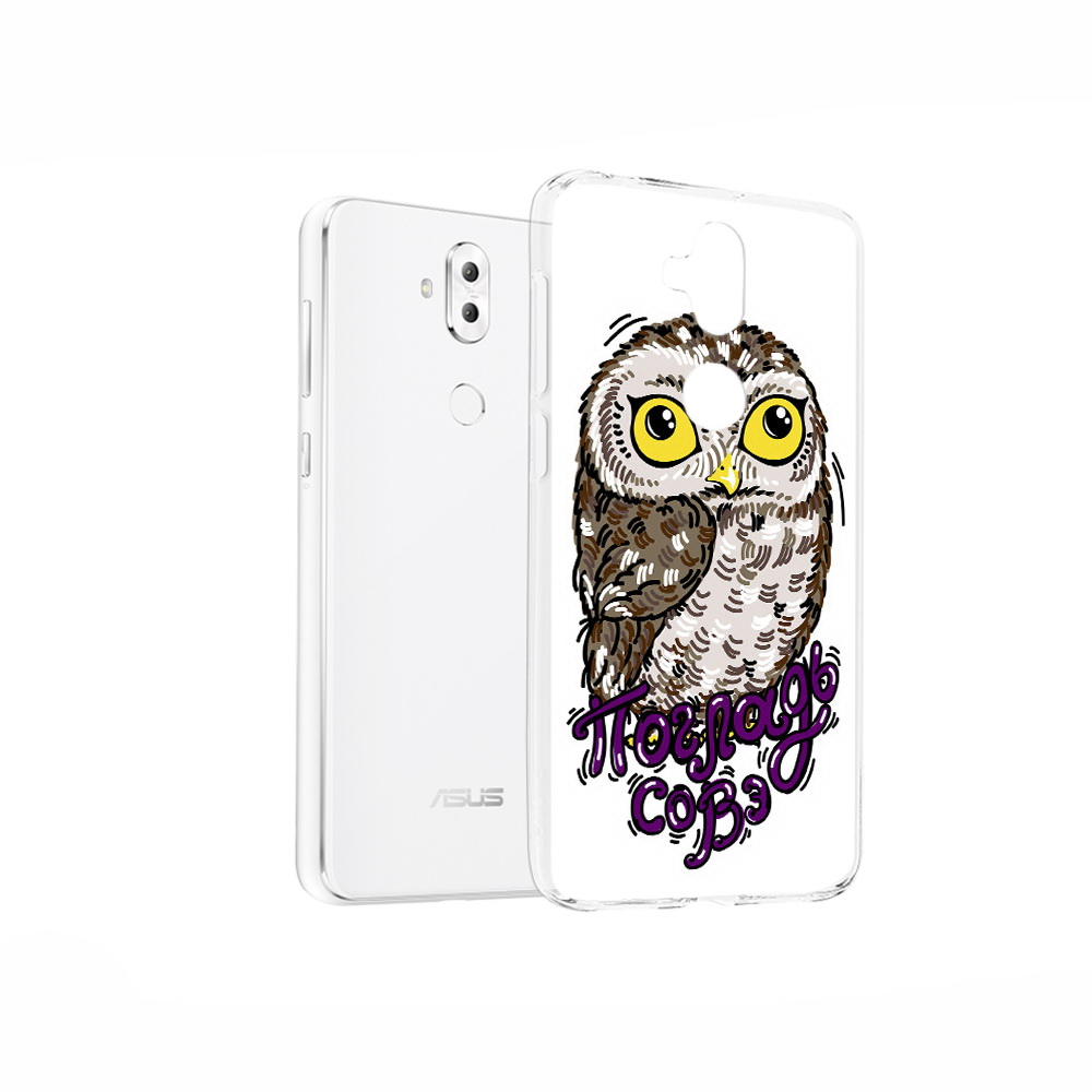 Чехол MyPads Tocco для Asus ZenFone 5 Lite (ZC600KL) Погладь Совэ