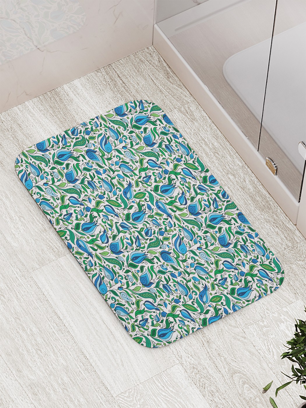 

Коврик противоскользящий для ванной, сауны, бассейна, 77х52 см bath_75261 JoyArty