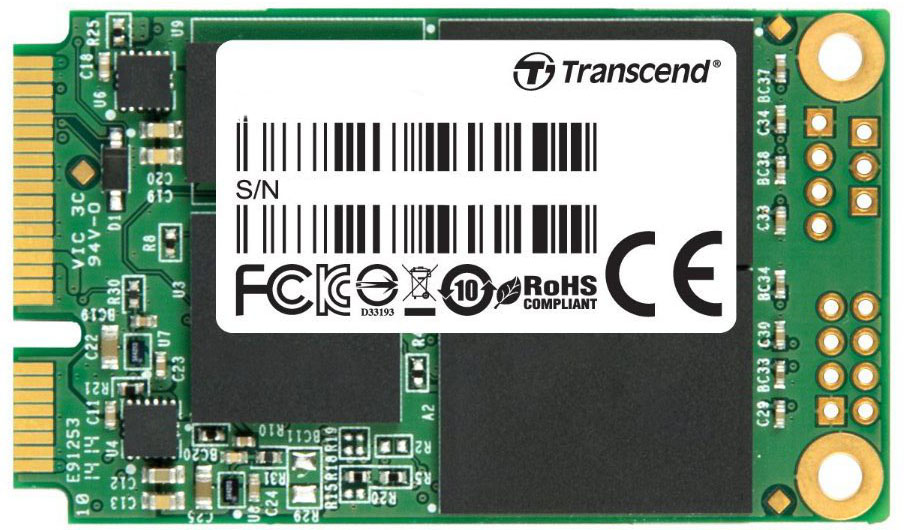 SSD накопитель Transcend MSA370S mSATA 256 ГБ (TS256GMSA370S)