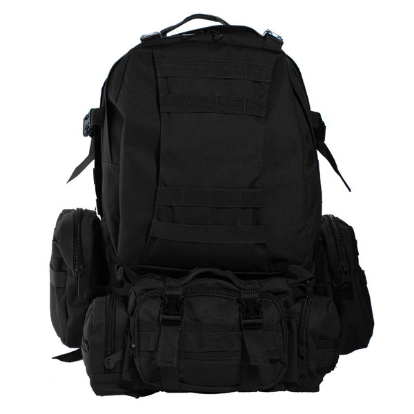 

Рюкзак тактический Rucksacks Simple Version Black, Черный, Рюкзак тактический BS0051B Rucksacks Simple Version Black 50L