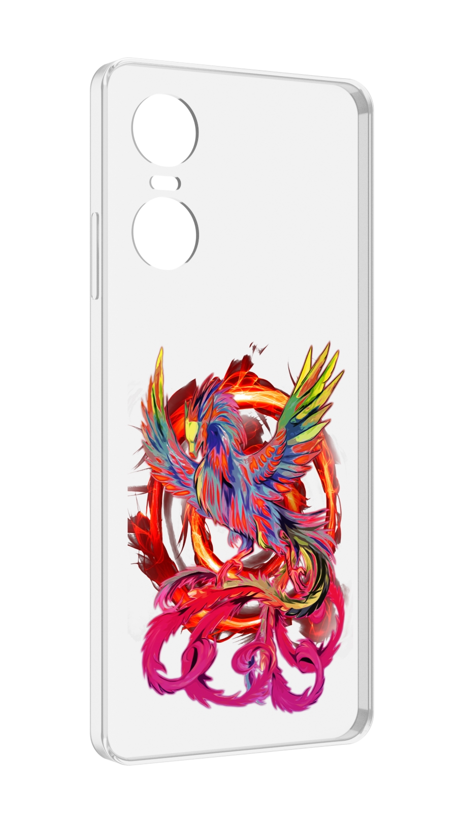 

Чехол MyPads красочный феникс для Tecno Pop 6 Pro, Прозрачный, Tocco
