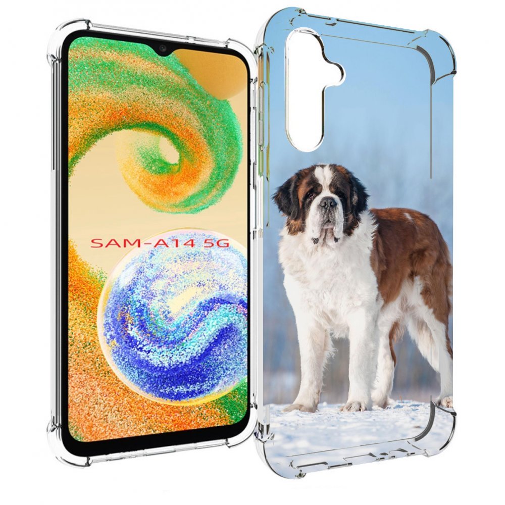 

Чехол MyPads сенбернар для Samsung Galaxy A14 5G, Прозрачный, Tocco