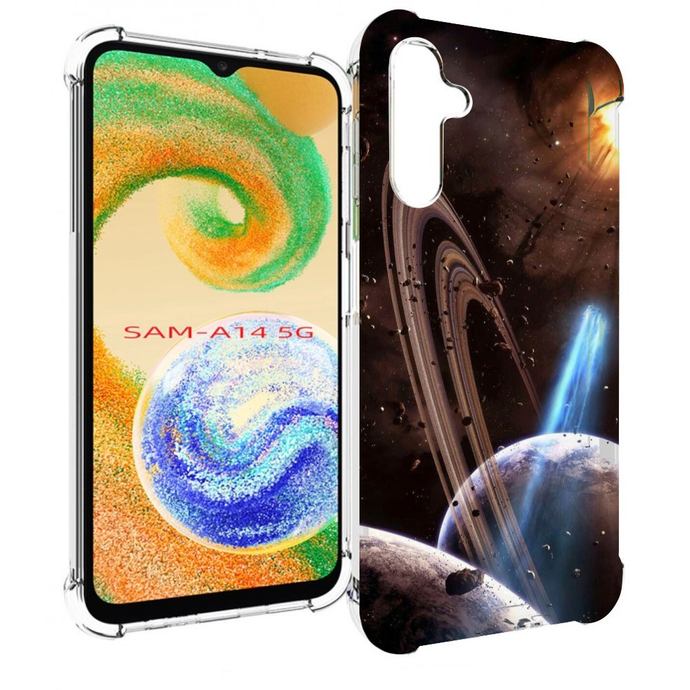 

Чехол MyPads сатурн в космосе для Samsung Galaxy A14 5G, Прозрачный, Tocco