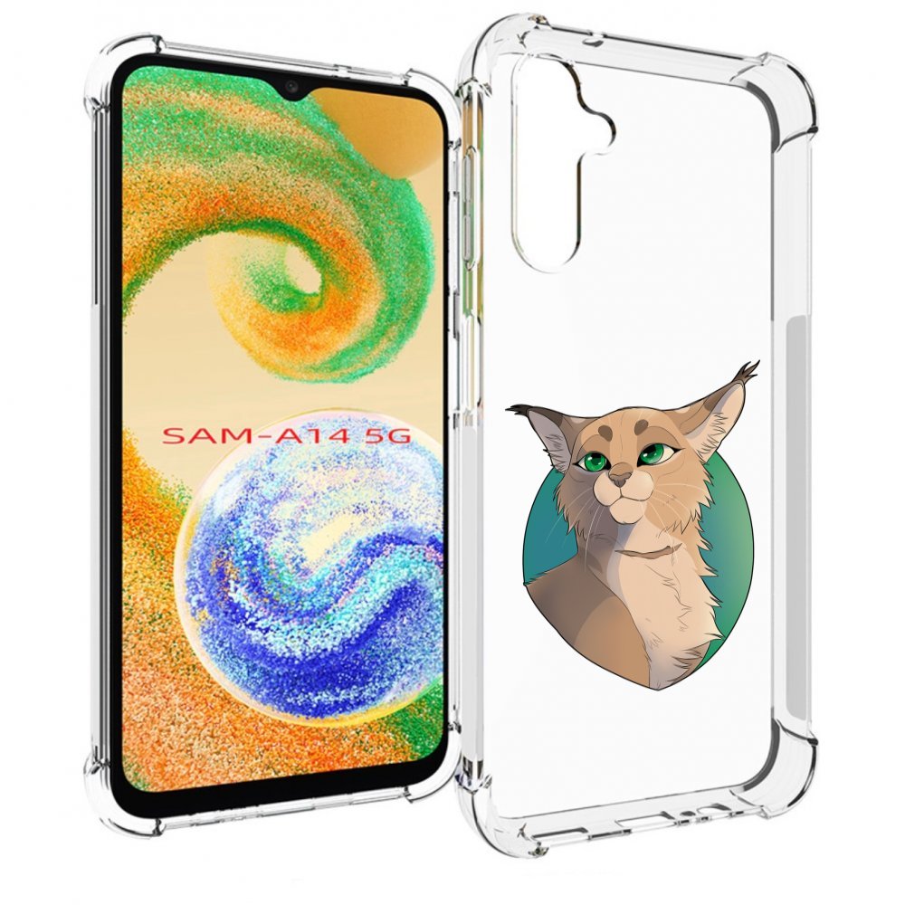 

Чехол MyPads рысь-нарисованная для Samsung Galaxy A14 5G, Прозрачный, Tocco