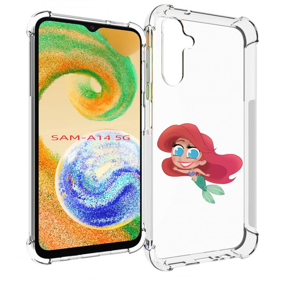 

Чехол MyPads русалка-мулатка для Samsung Galaxy A14 5G, Прозрачный, Tocco