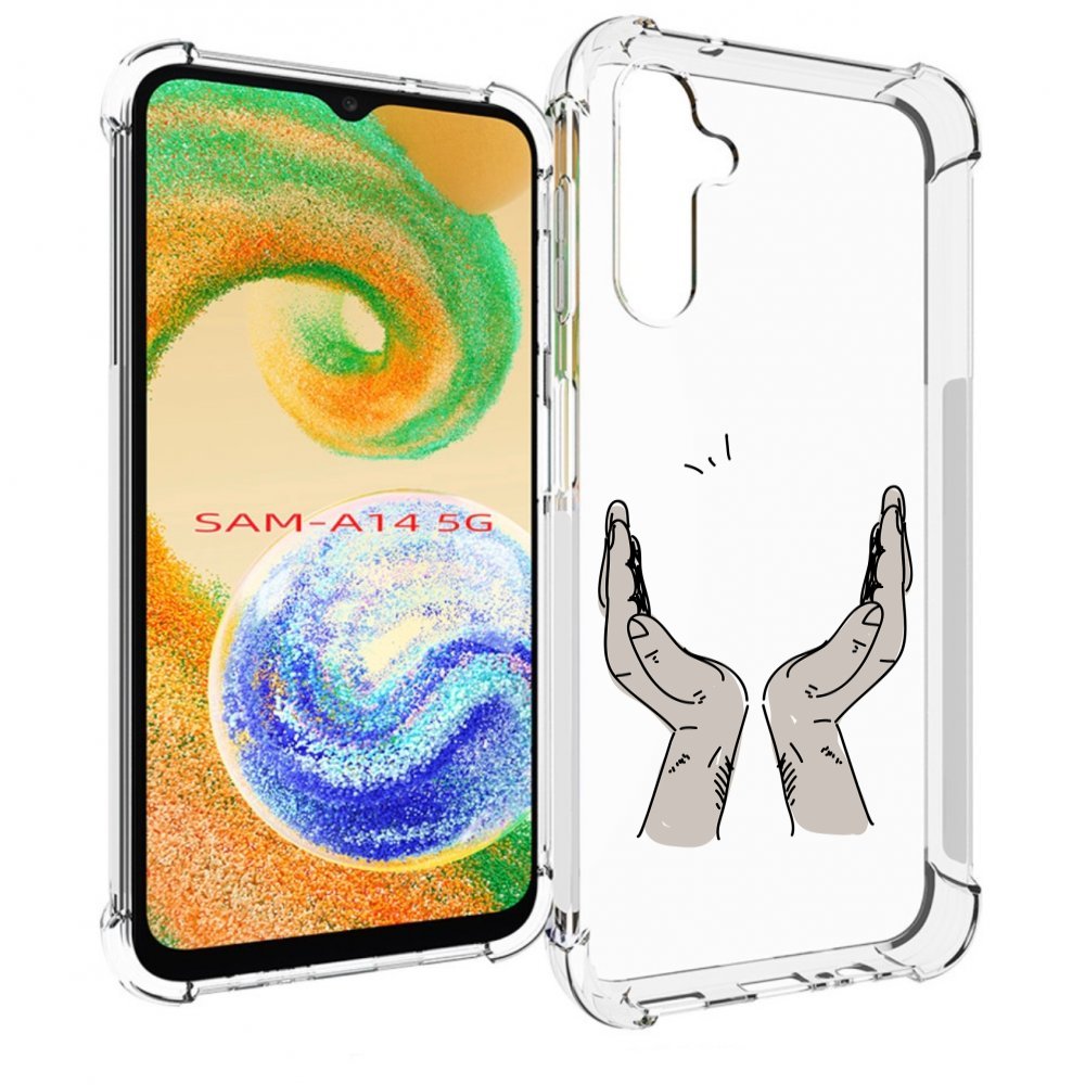 

Чехол MyPads руки-тянутся-к-небу для Samsung Galaxy A14 5G, Прозрачный, Tocco