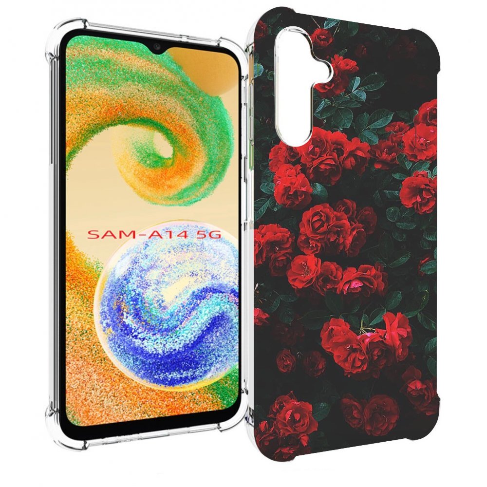 

Чехол MyPads розы-в-листьях для Samsung Galaxy A14 5G, Прозрачный, Tocco