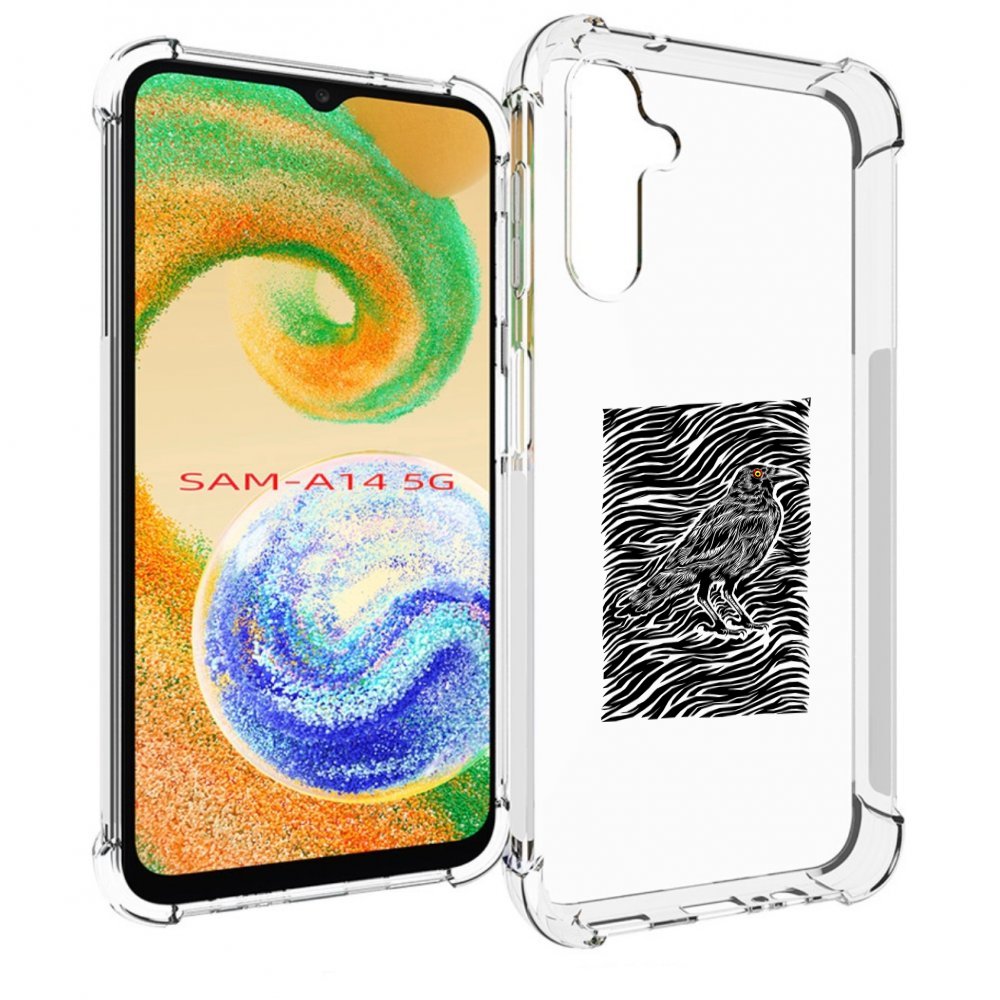 

Чехол MyPads ворон в абстракции для Samsung Galaxy A14 5G, Прозрачный, Tocco