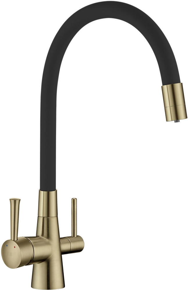 

Смеситель LEMARK LM3075B, Черный, LM3075B Comfort бронза (для мойки)