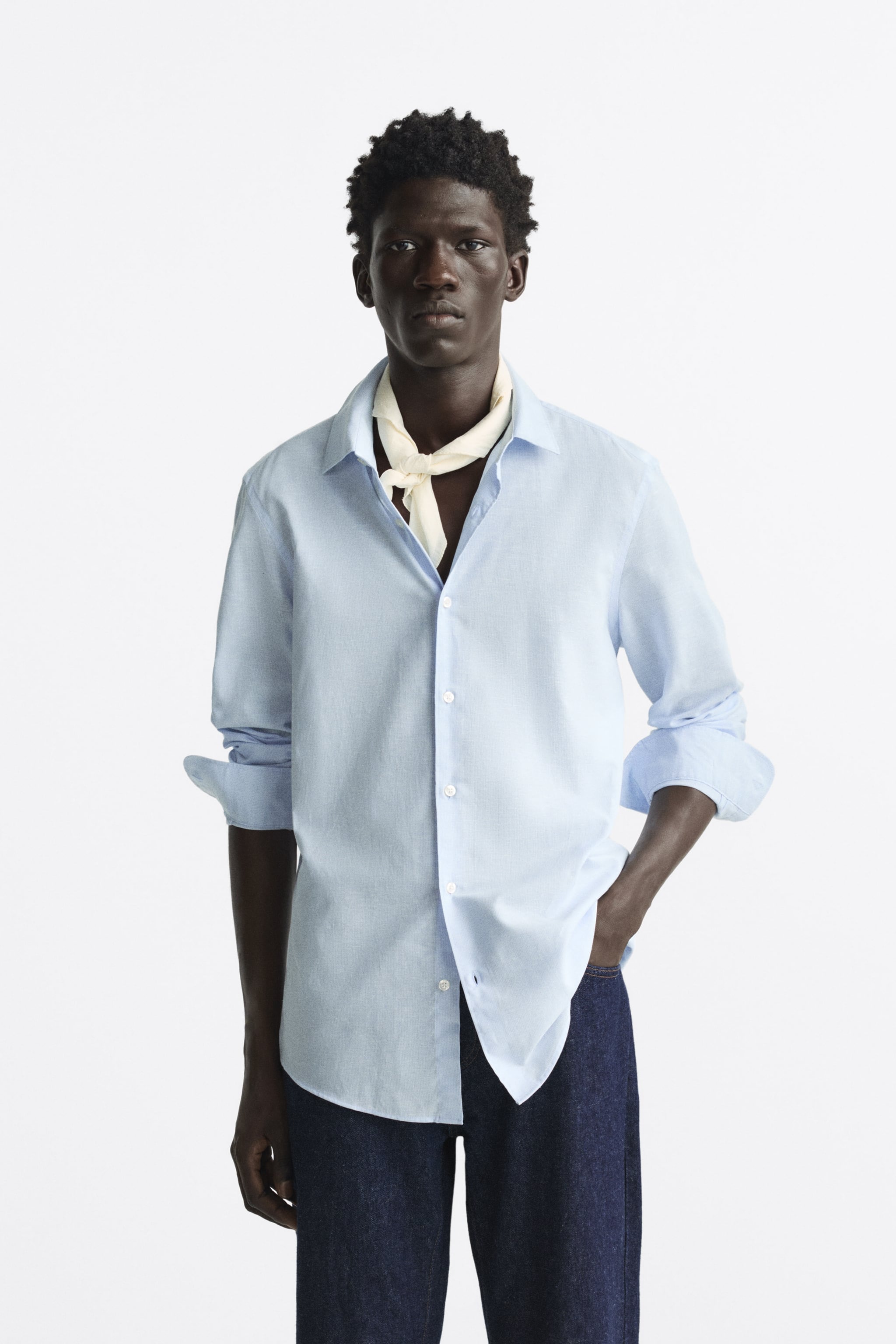 

Рубашка мужская ZARA 00975107 разноцветная L (доставка из-за рубежа), Разноцветный, 00975107