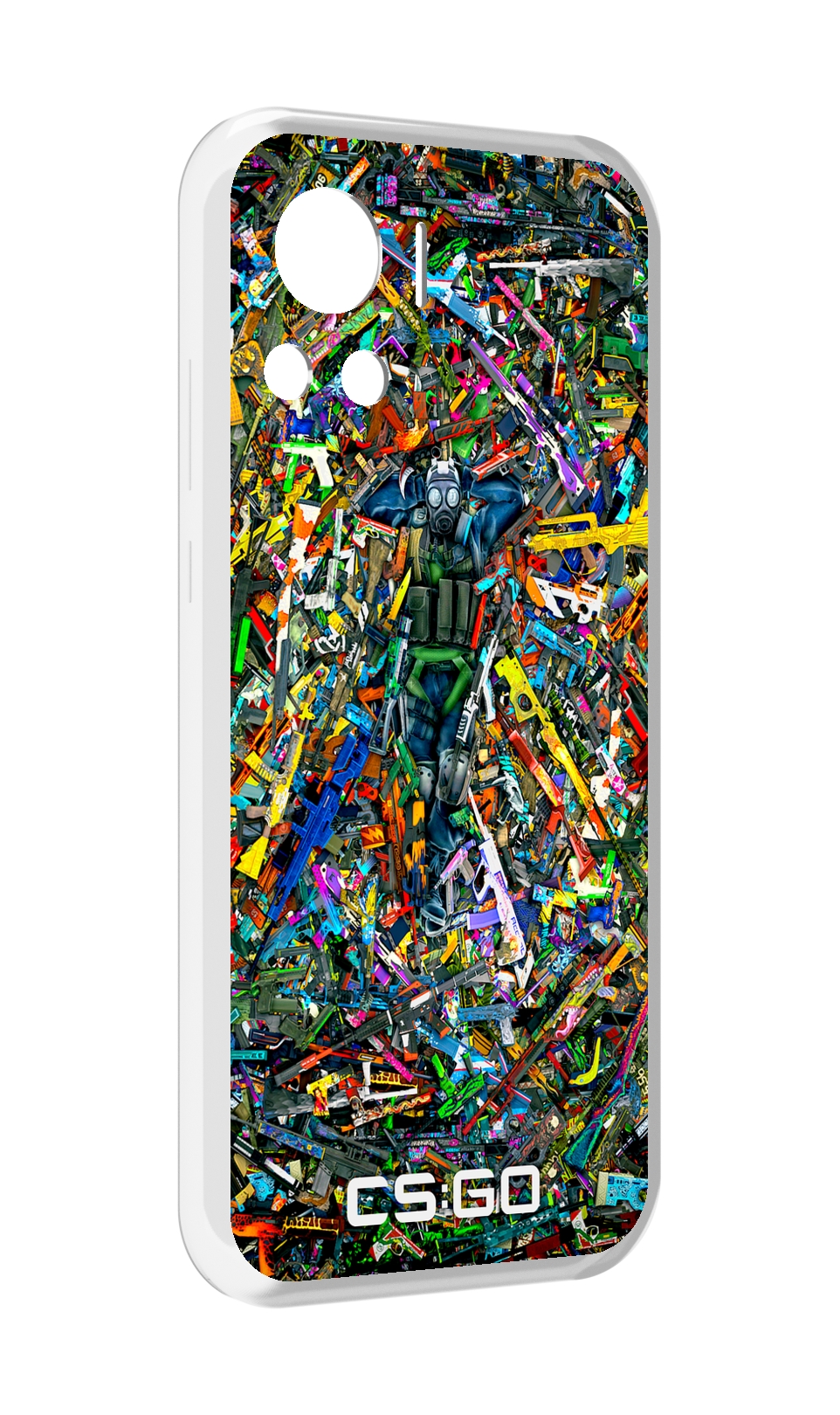 

Чехол MyPads CS GO guns skins мужской для Motorola Edge 30 Ultra, Прозрачный, Tocco