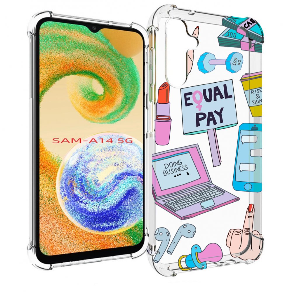 

Чехол MyPads разные-штучки для Samsung Galaxy A14 5G, Прозрачный, Tocco