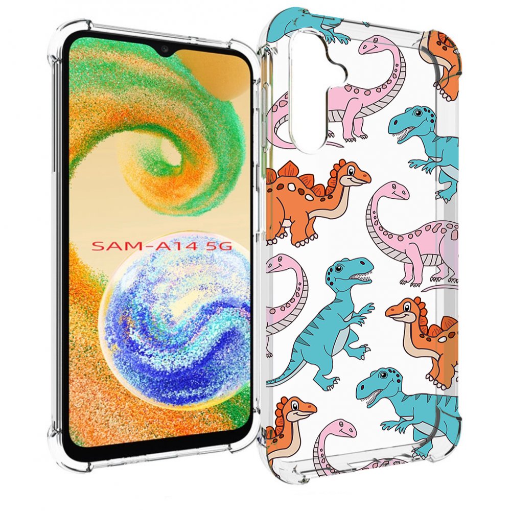 

Чехол MyPads разные-динозаврики для Samsung Galaxy A14 5G, Прозрачный, Tocco