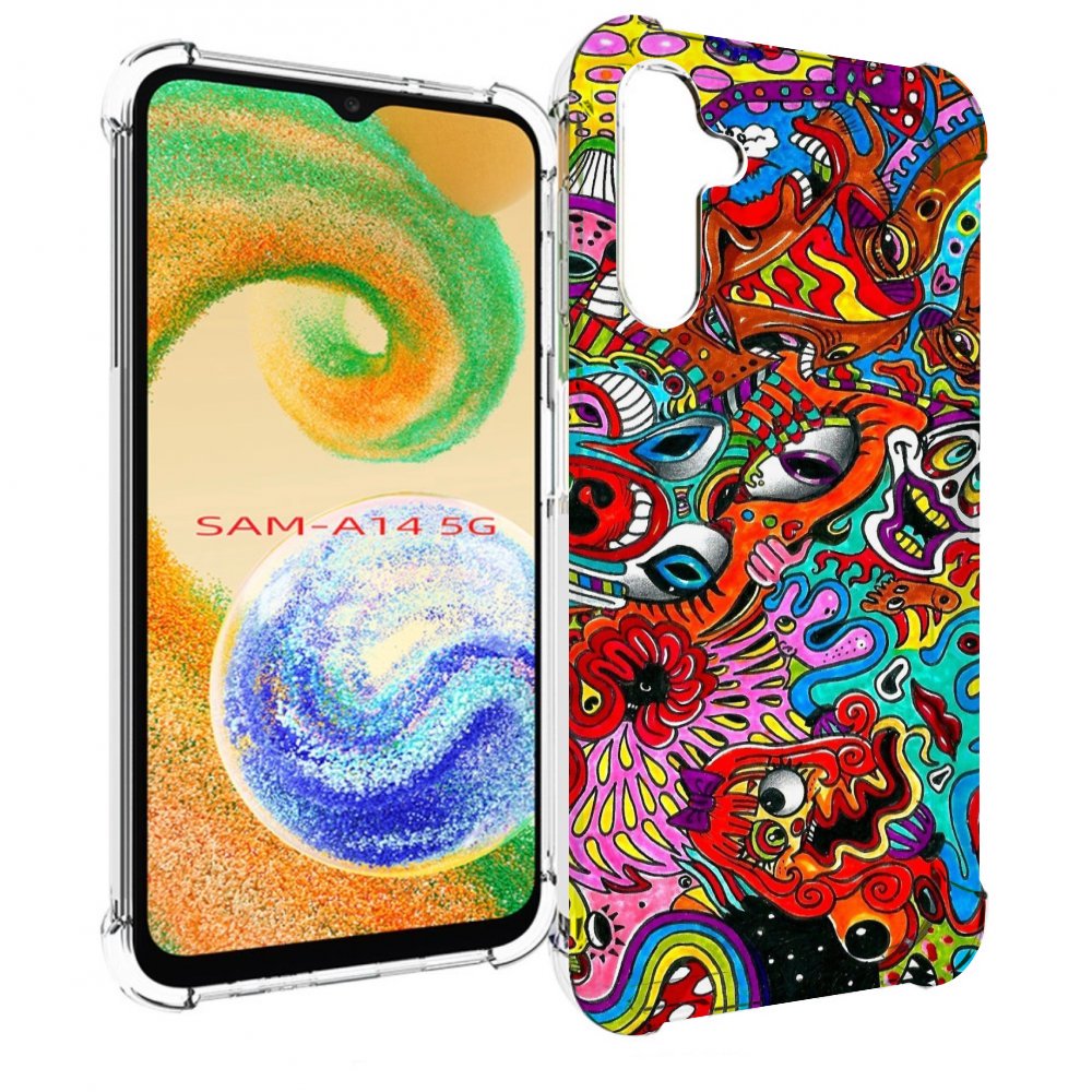 

Чехол MyPads разные абстракции яркие для Samsung Galaxy A14 5G, Прозрачный, Tocco