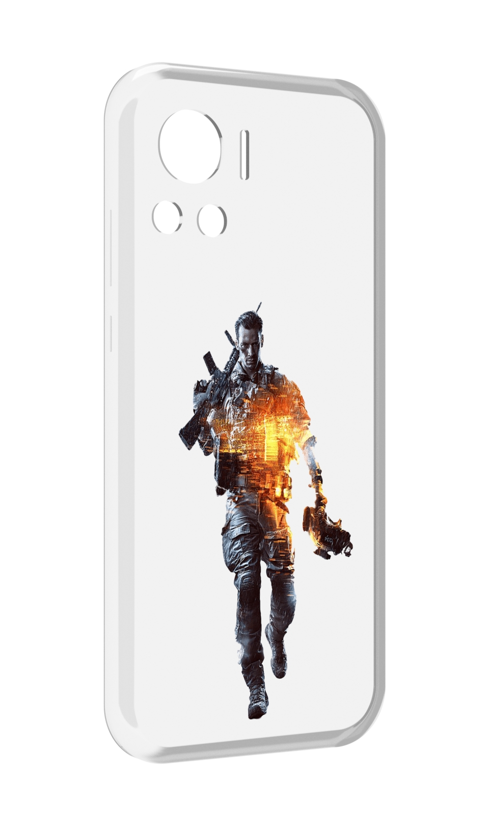 

Чехол MyPads Battlefield-4 мужской для Motorola Edge 30 Ultra, Прозрачный, Tocco