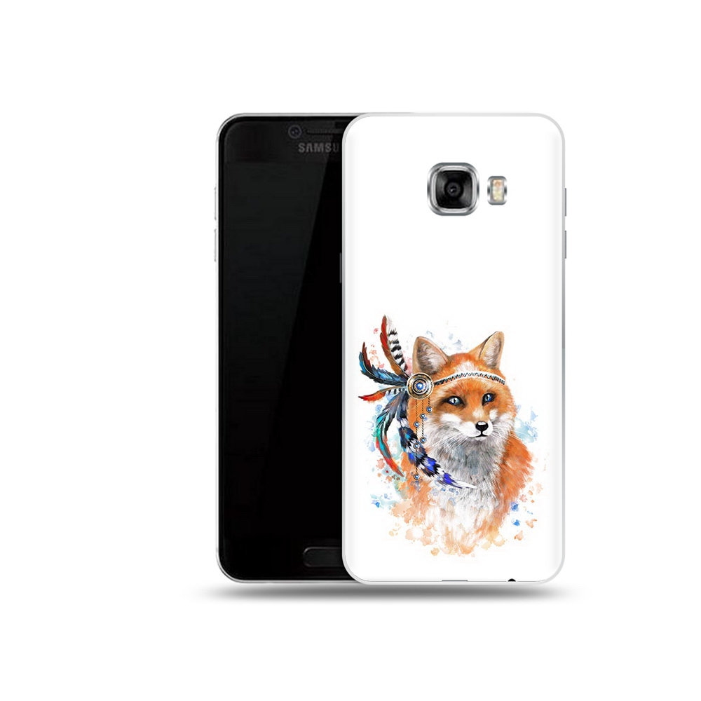 Чехол MyPads Tocco для Samsung Galaxy C5 (2016) инду лиса